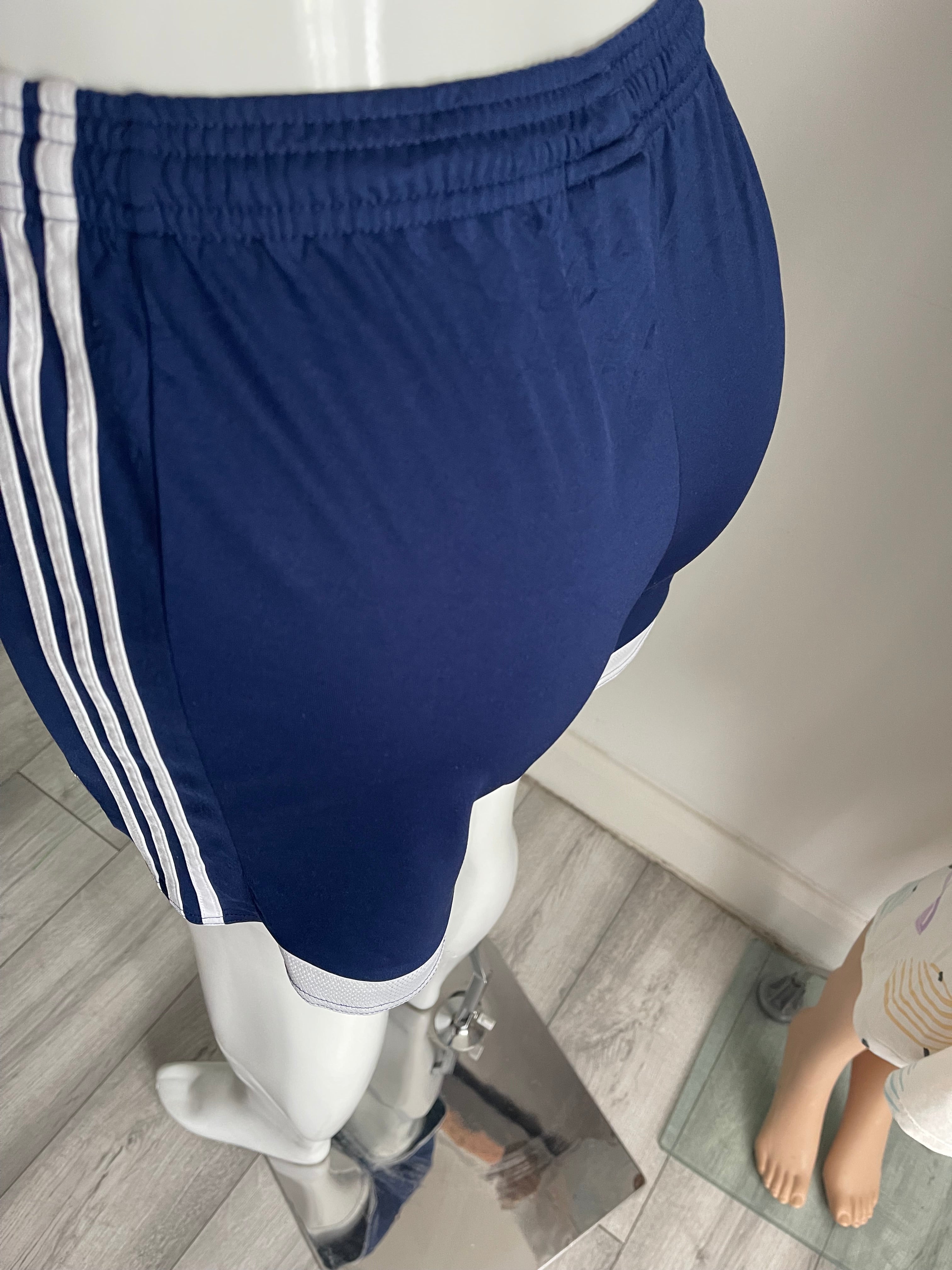 Adidas Women's Navy Sports Shorts UK 12 / EU 38