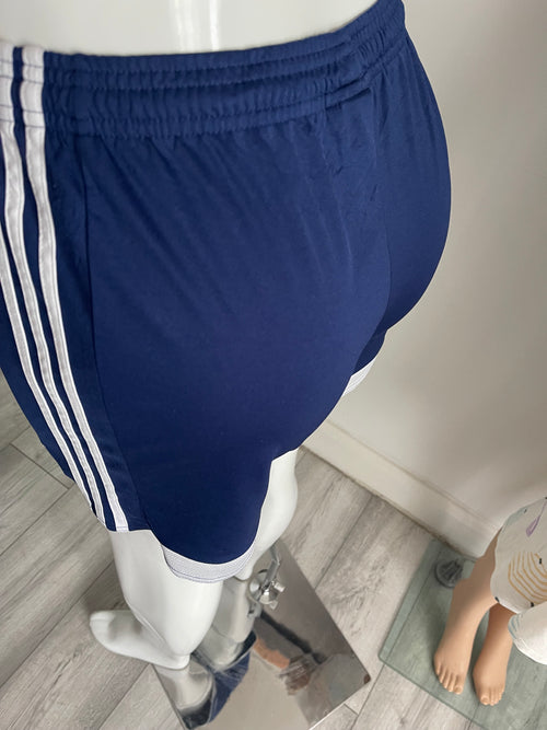 Adidas Women's Navy Sports Shorts UK 12 / EU 38