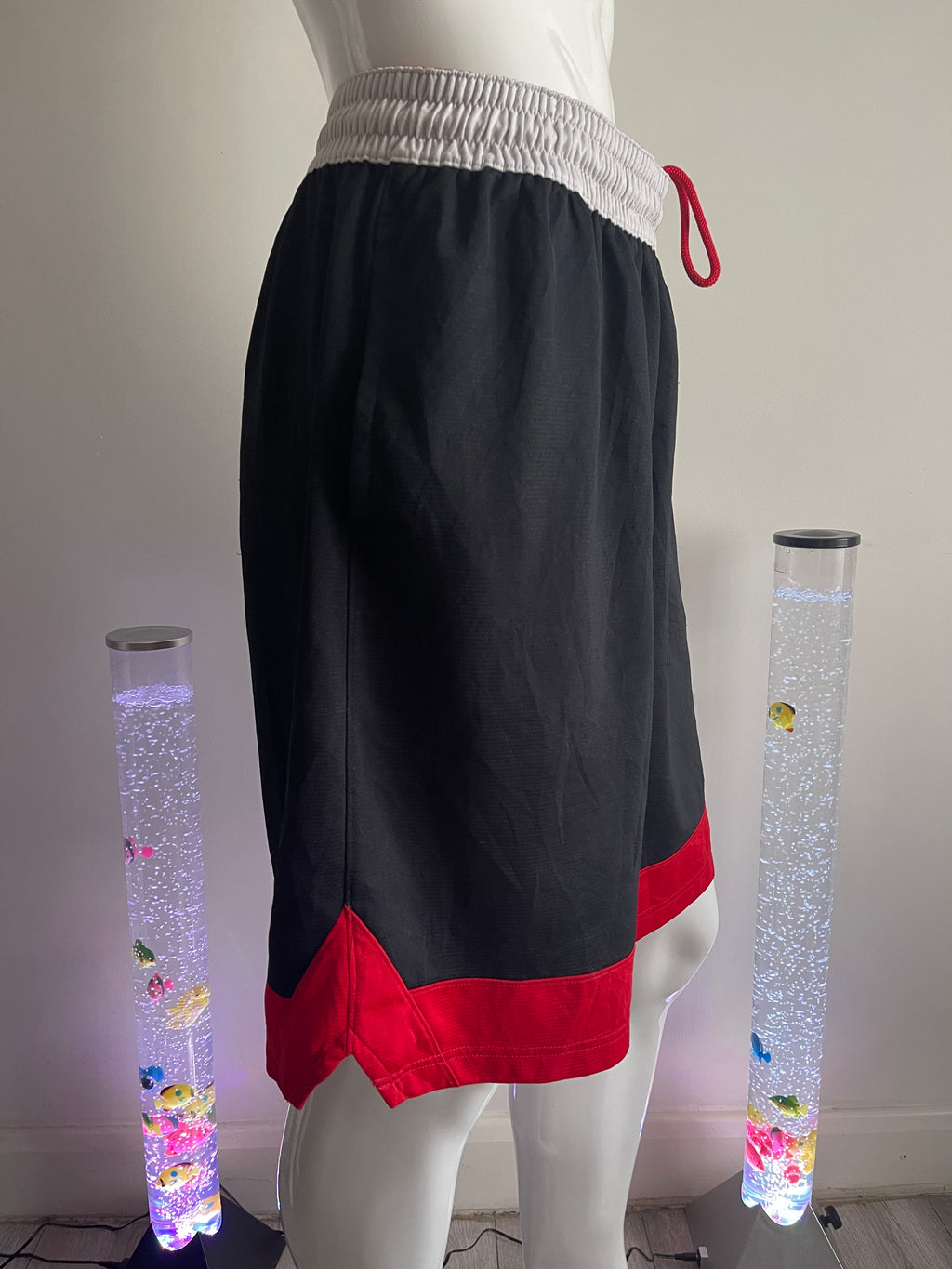 Nike Dri-FIT Basketball Shorts Black/Red XL with Pockets