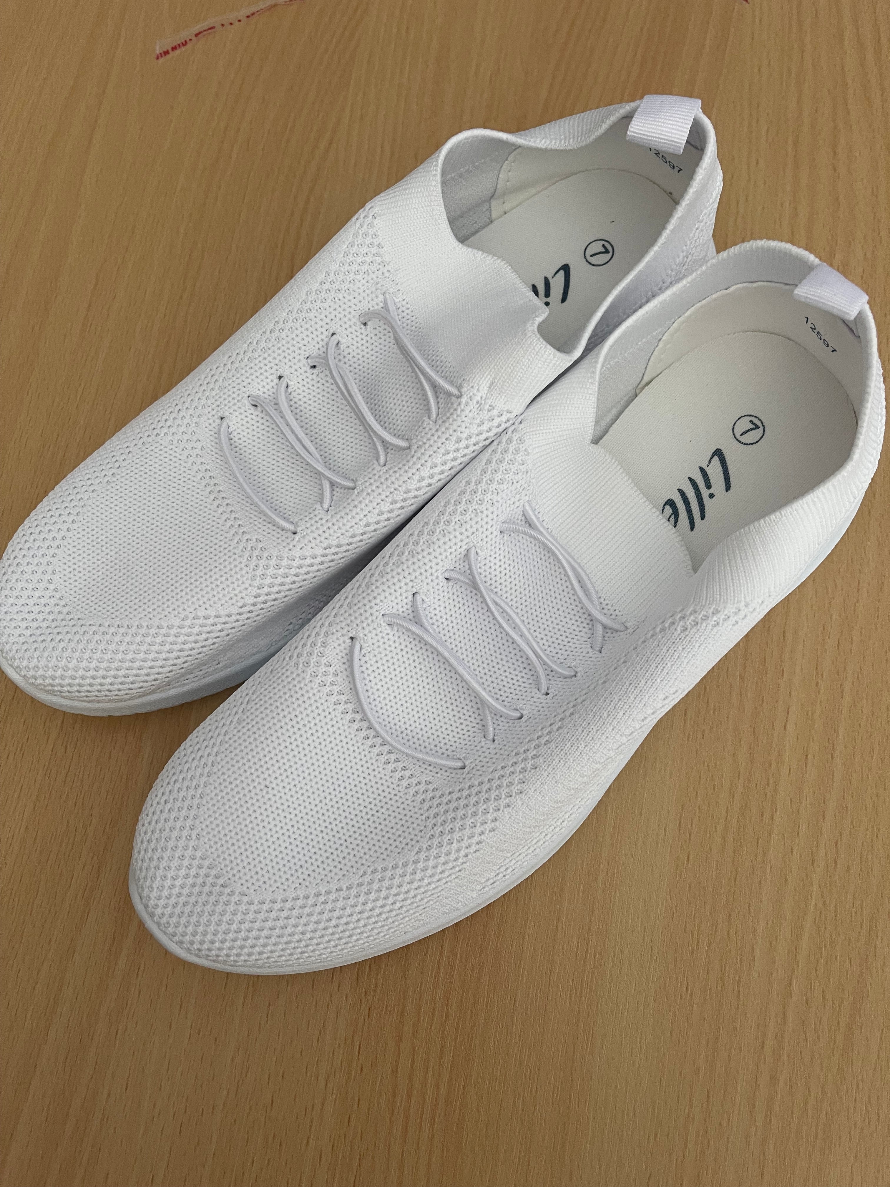Lilley Women's White Knit Trainers UK 7 – New