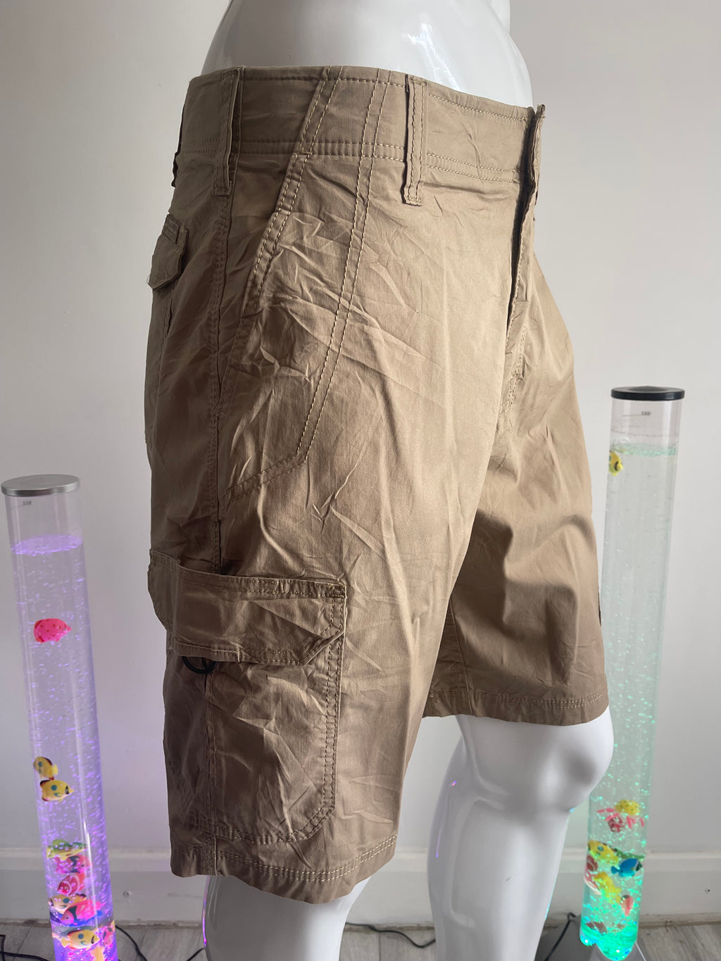 Lee Extreme Motion Men’s Cargo Shorts W34 Beige