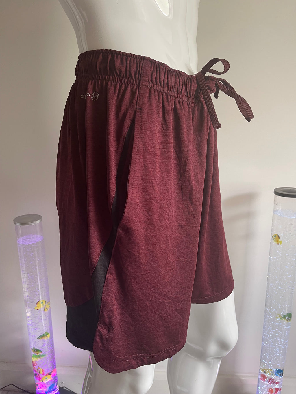 Russell Athletic FreshForce Men's Performance Shorts Burgundy Size L