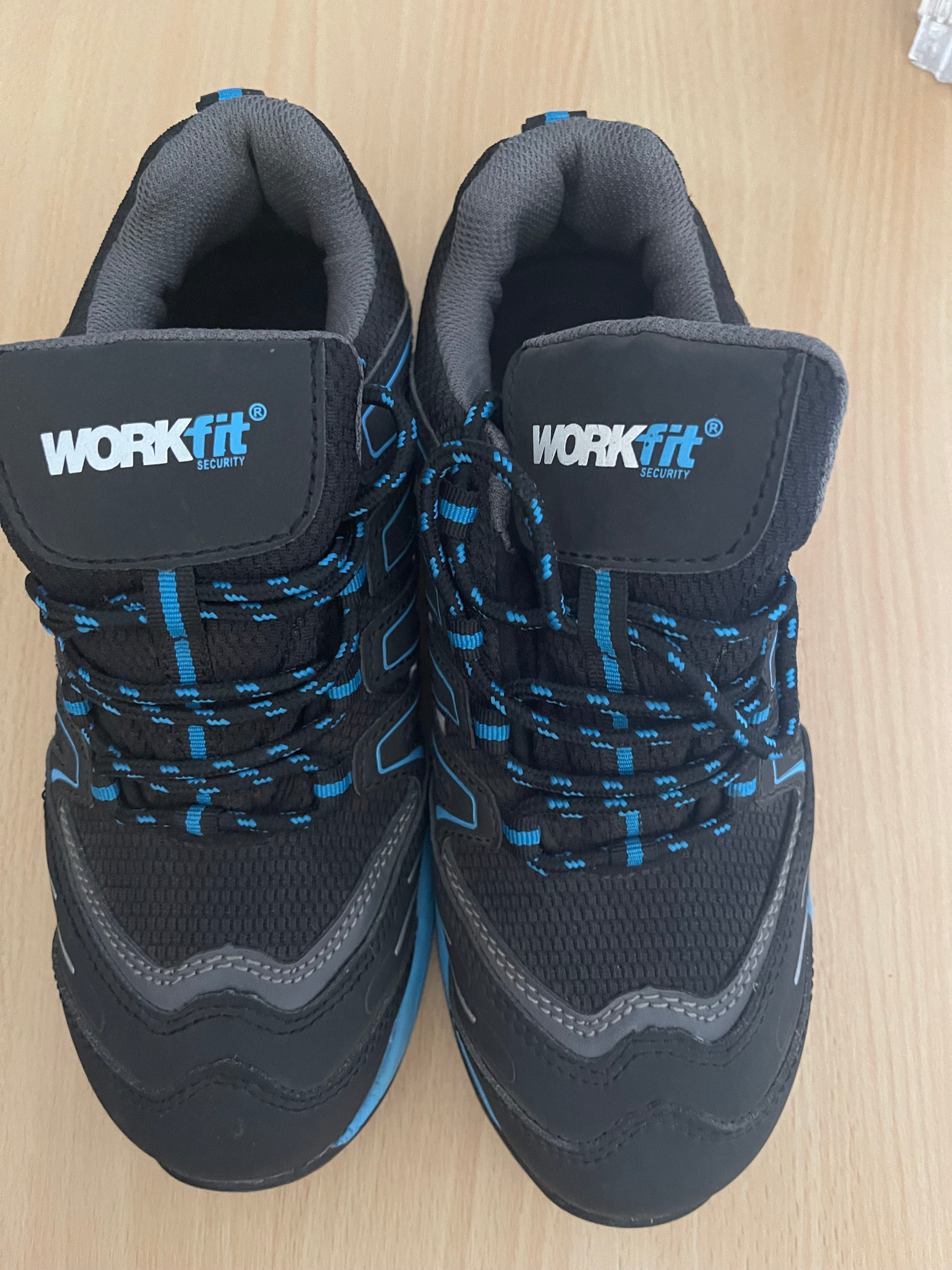 WorkFit Security Safety Shoes Black/Blue – EU 37 – New