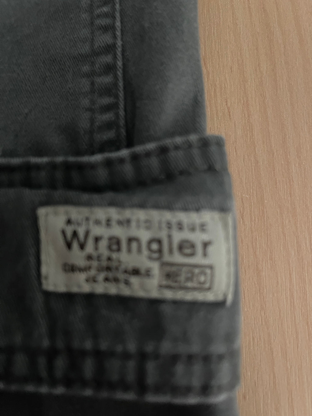 Wrangler Men's Grey Hero Cargo Shorts 100% Cotton – Size 36