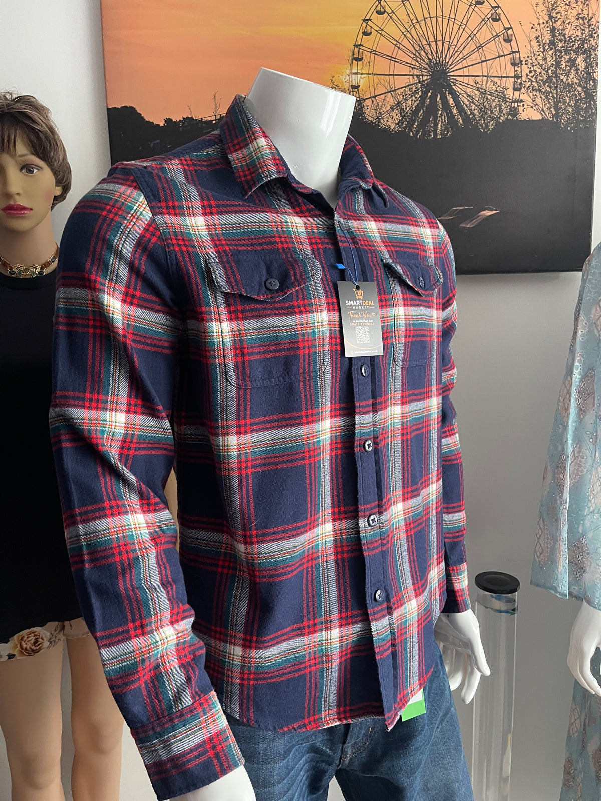 American Eagle Men’s Check Long Sleeve Shirt