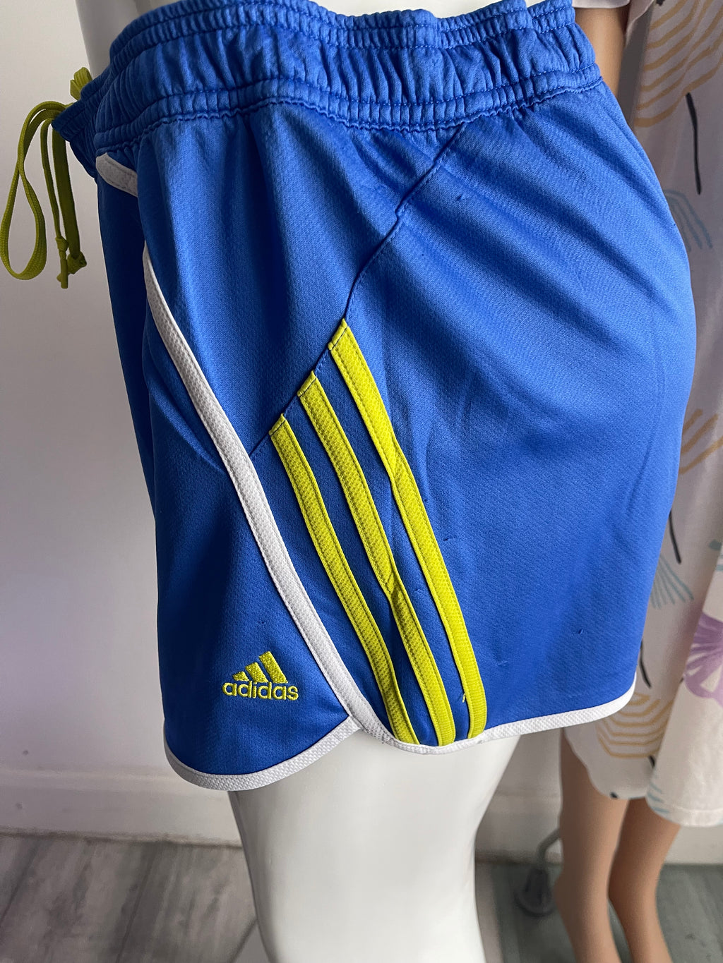 Adidas Women's Running Shorts Blue UK 12-14