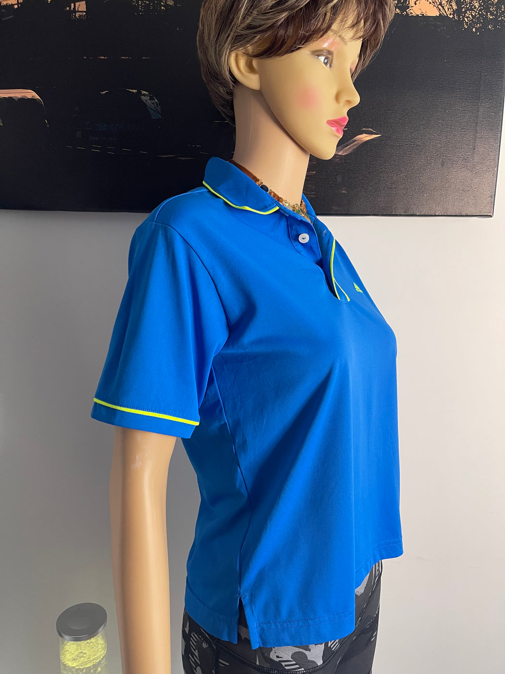 Adidas Golf Performance Polo Shirt Blue Size S