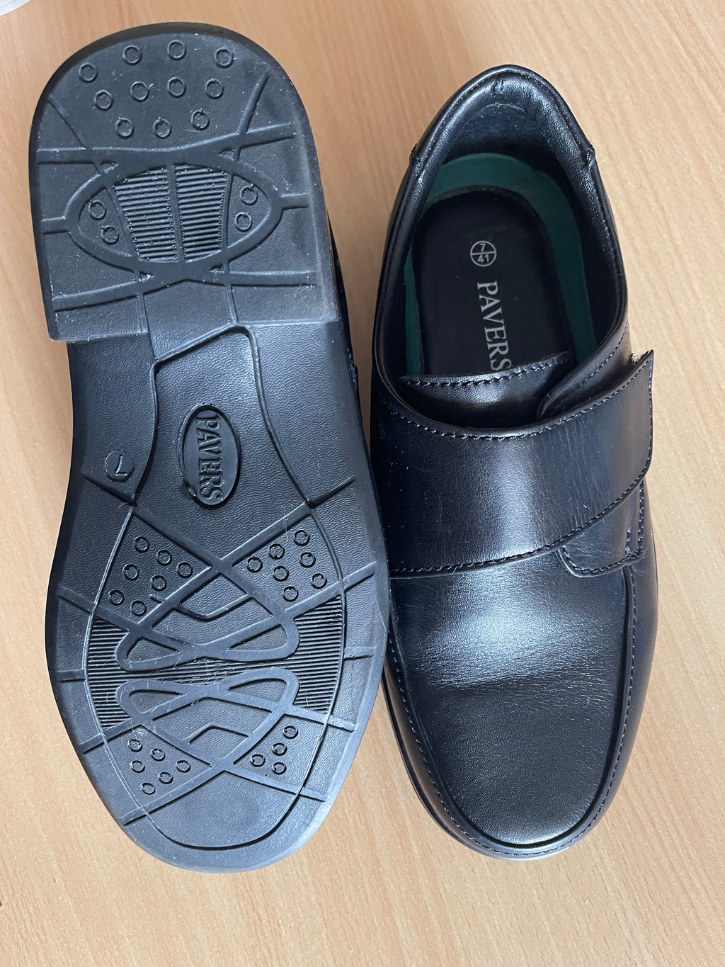 Pavers Men’s Black Comfort Shoes UK 7 New