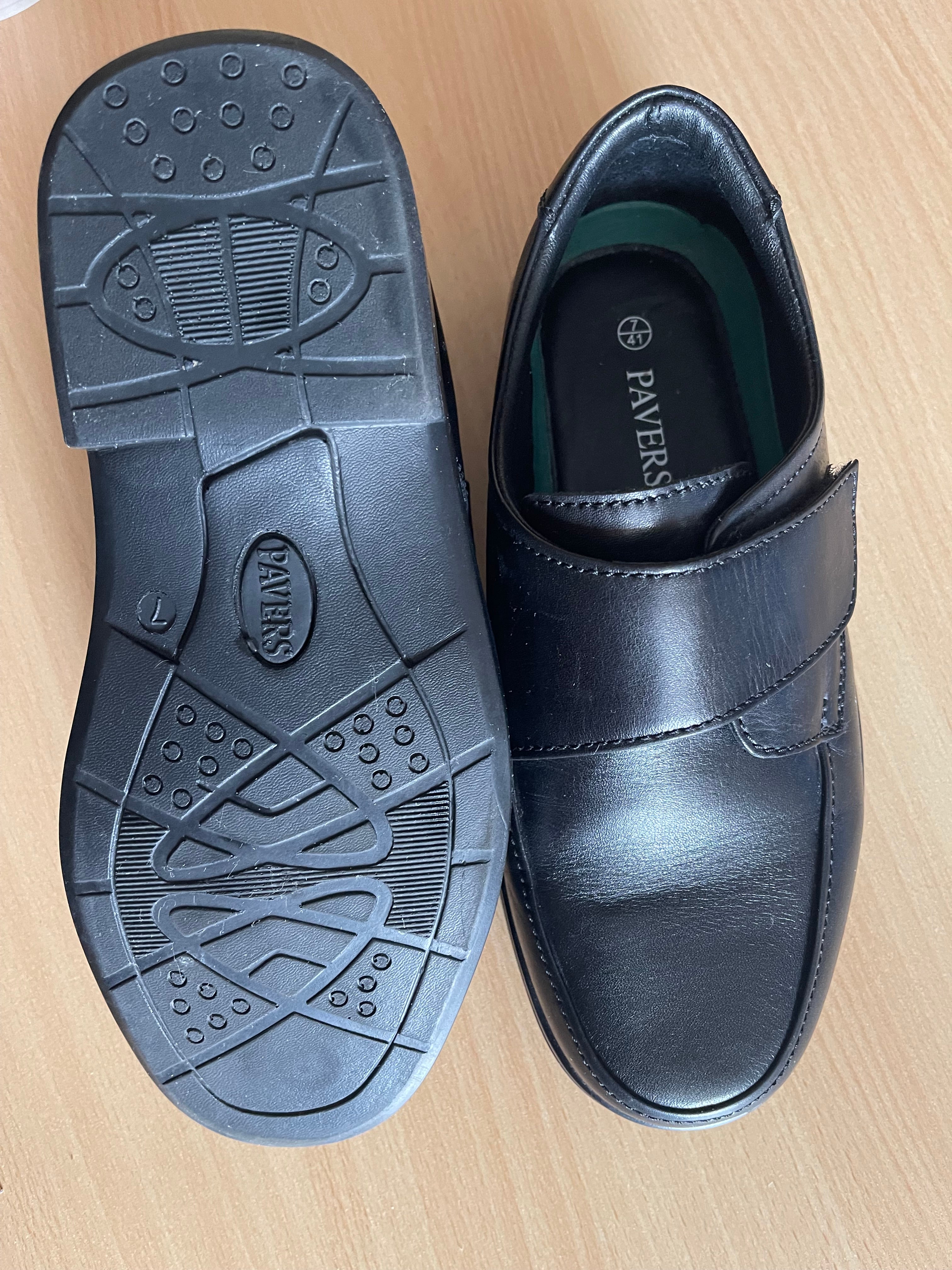 Pavers Men’s Black Comfort Shoes UK 7 New