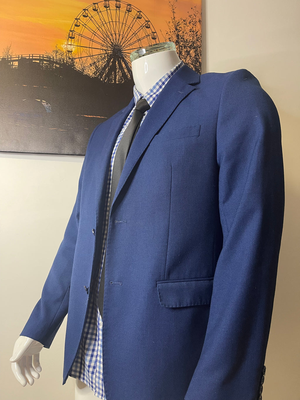 EMPORIO Men's Blue Blazer Jacket Size 52 EU / UK 42R XL Smart Formal