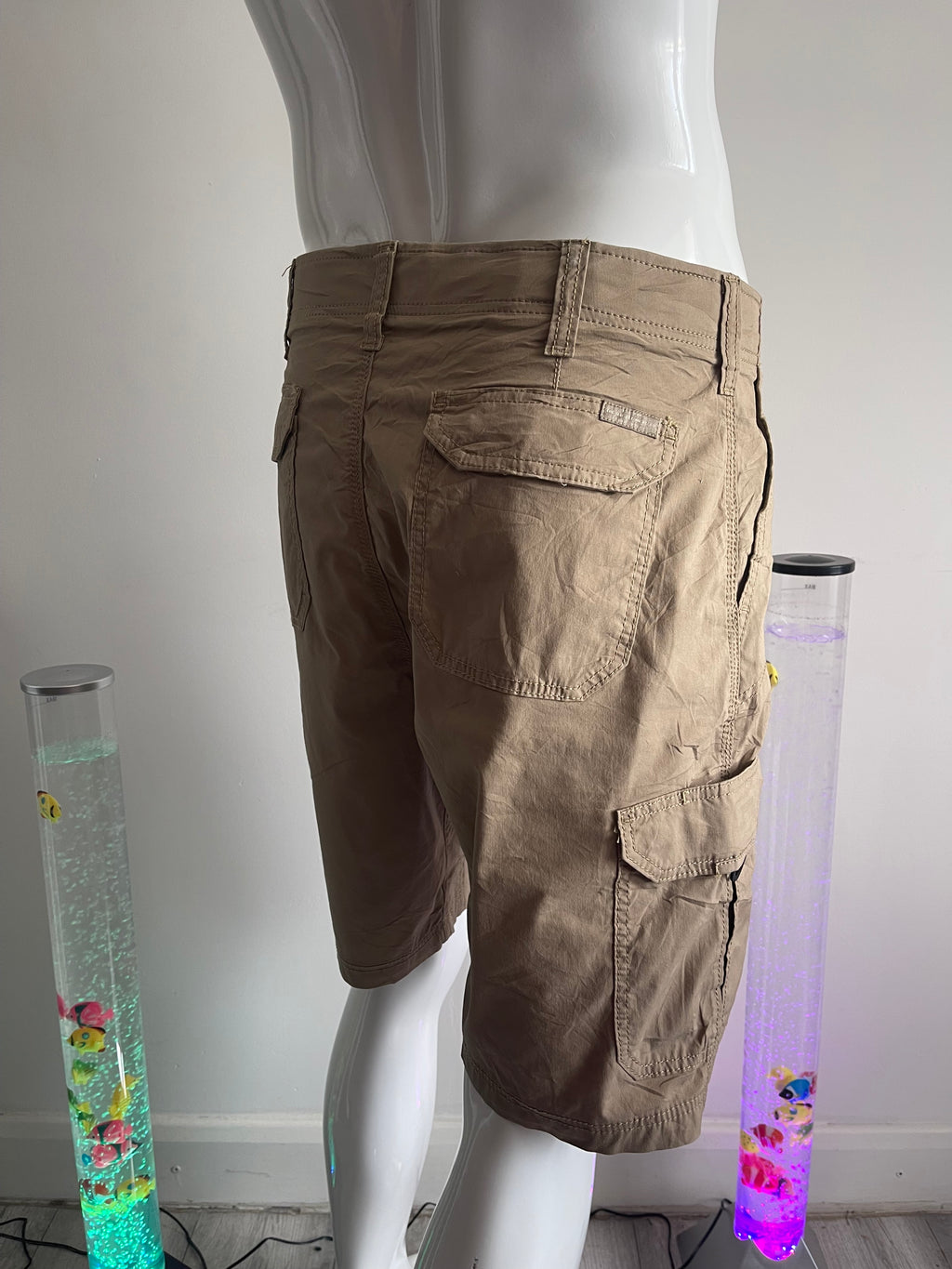 Lee Extreme Motion Men’s Cargo Shorts W34 Beige