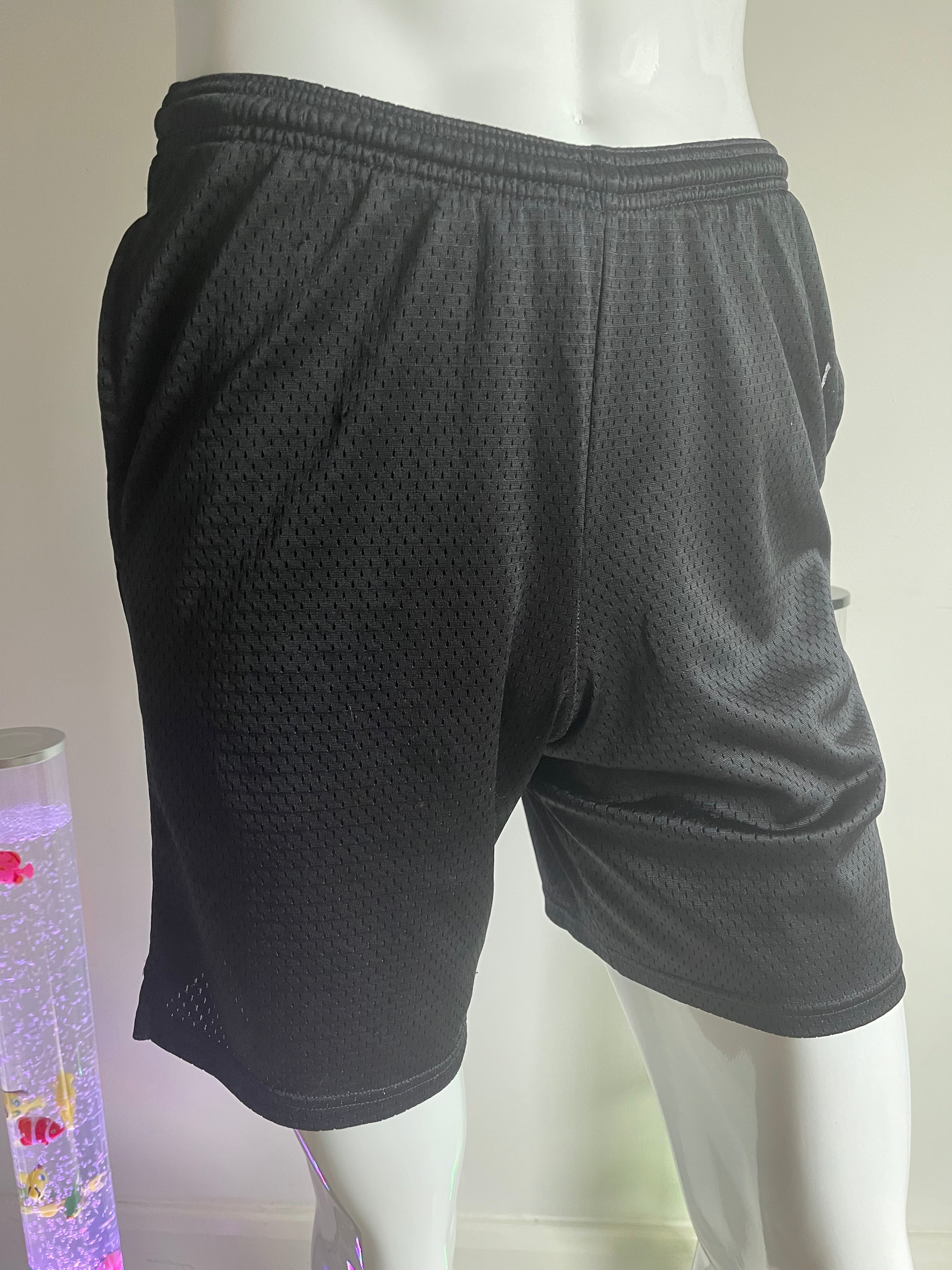 Champion Authentic Men's Black Mesh Sports Shorts Size S