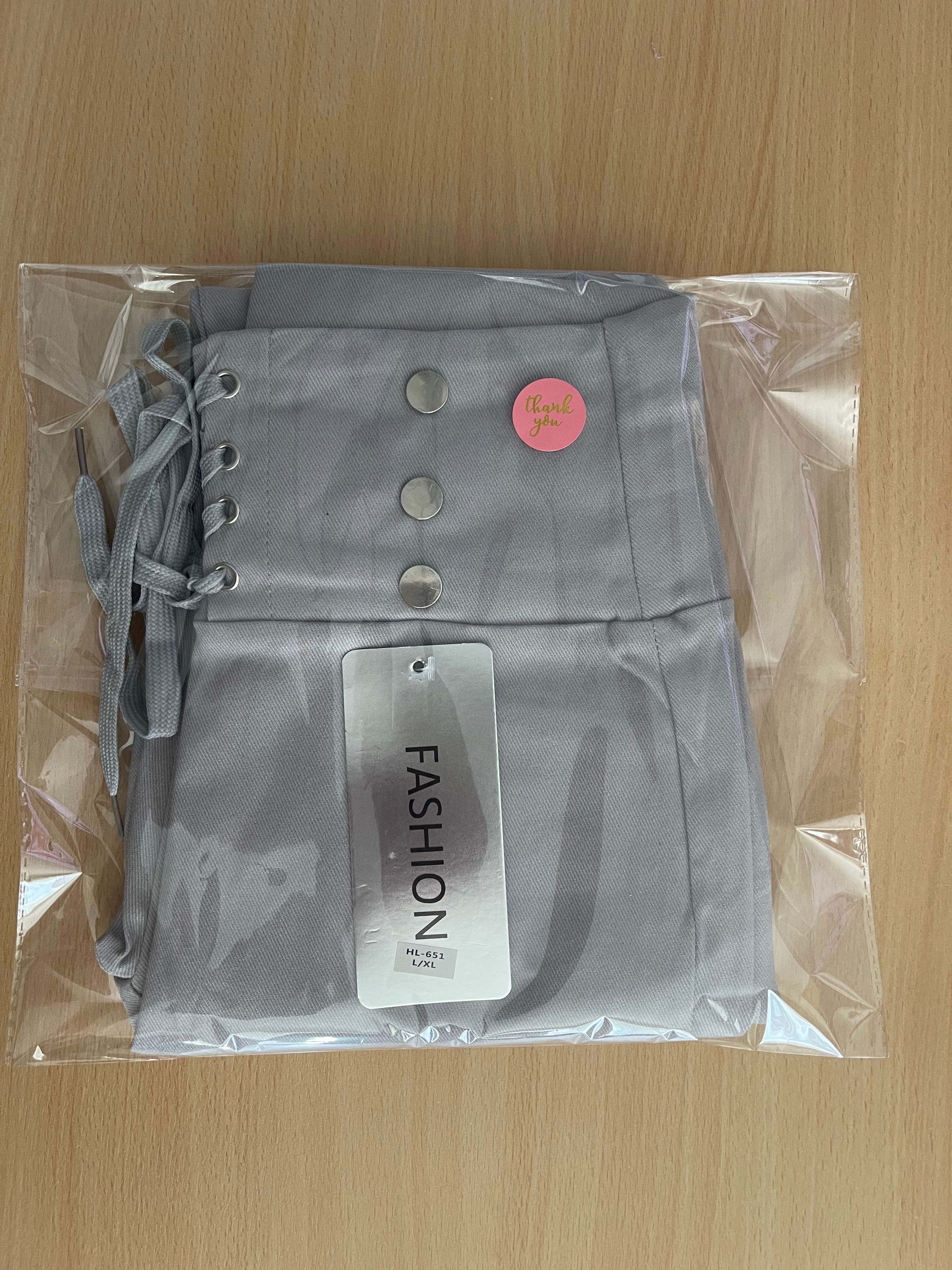 Women's Light Grey Stretch Trousers L/XL